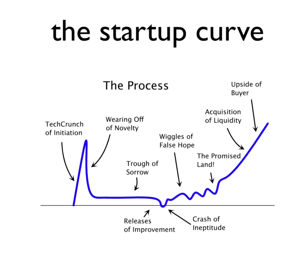 The Startup Curve- Trough of Sorrow