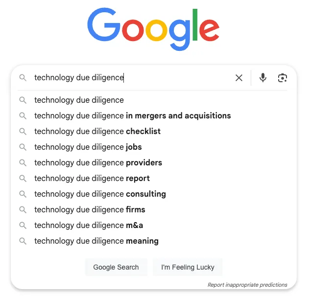 technology due diligence